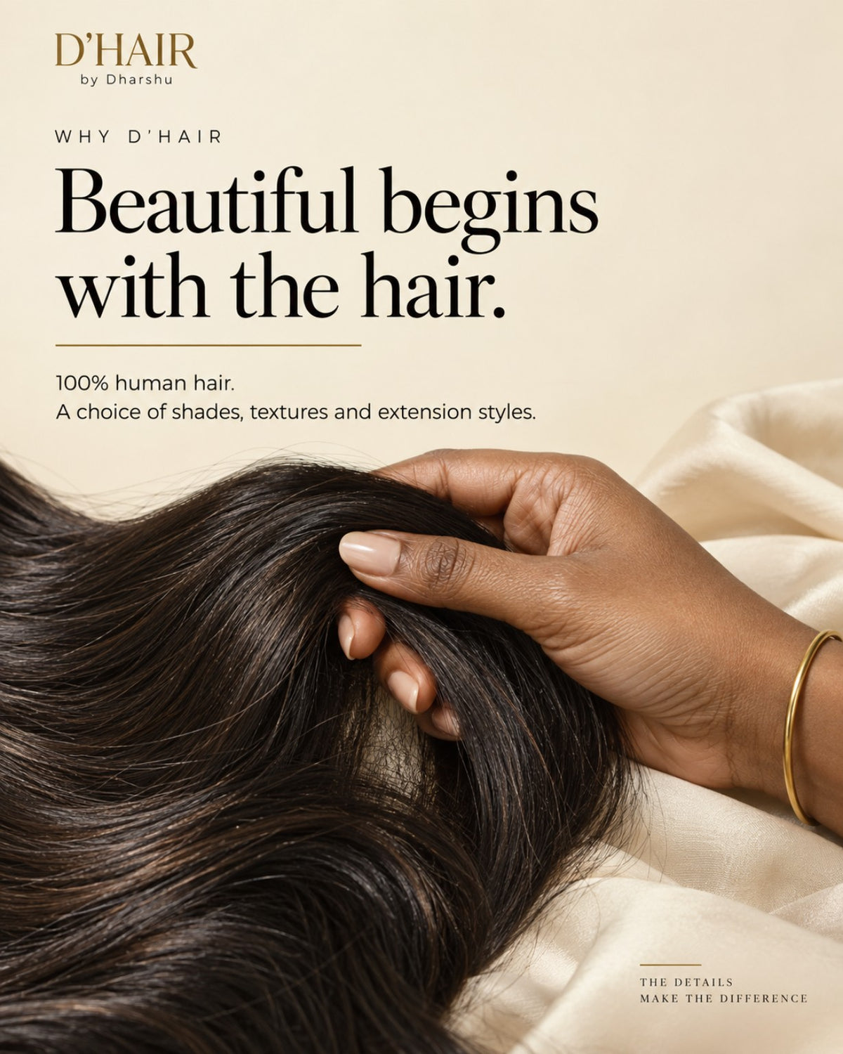 100% human hair. A choice of shades, textures and extension styles.