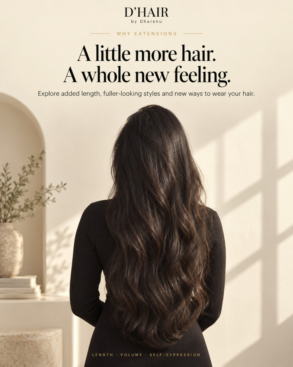 Styling inspiration for added length and volume.